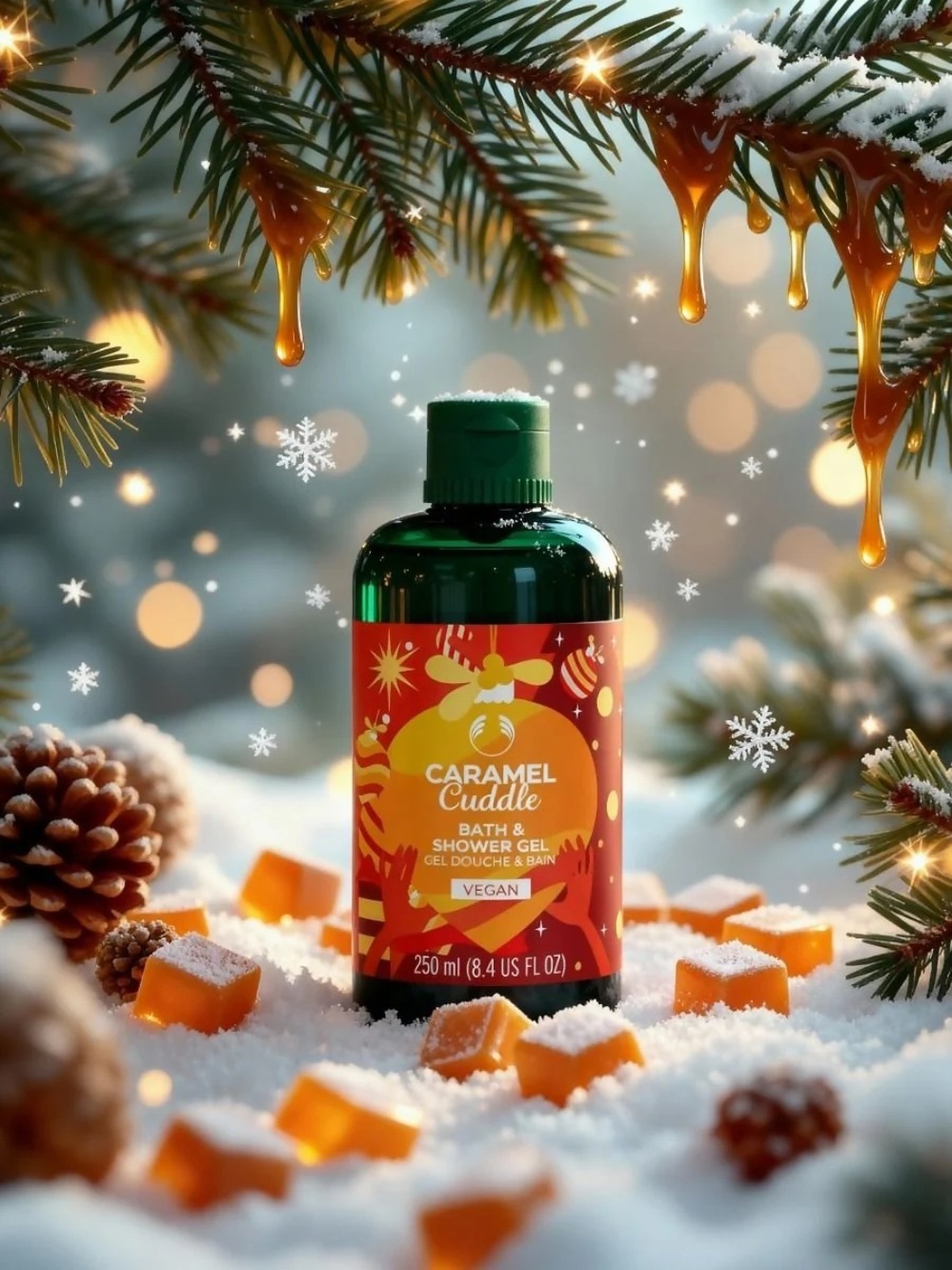 The Body Shop Caramel Cuddle Bath & Shower Gel Vegan - 250 ml